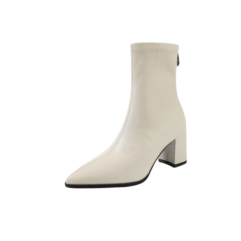 Elegant Plain Ankle Boots-5