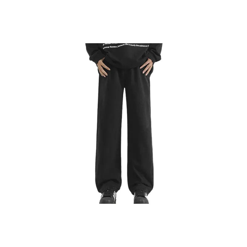 Basics Fashionable Denim Casual Pants-11