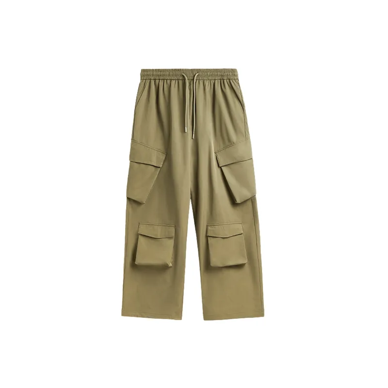 Loose Simp 100% Polyester Cargo Pants-9