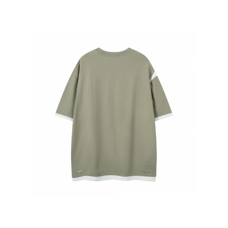 Retro Street Cotton Blended Fabric T Shirt Unisex-5