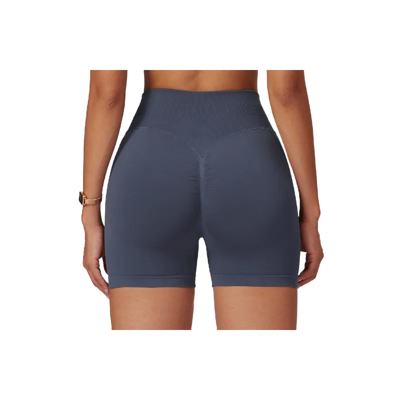 Plain Casual Sports Shorts Women-5