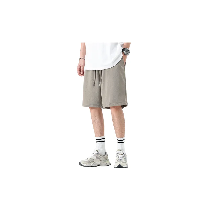 Casual Loose Cotton Blended Fabric Sports Shorts Unisex-2