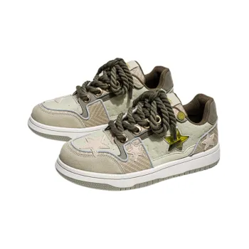 New Style Tea Design All match Low Top Thick Bottom Fashion Shoes