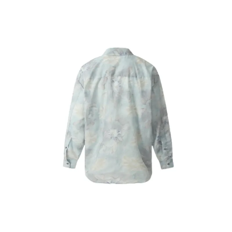Elegant Floral All Over Print Shirt-1