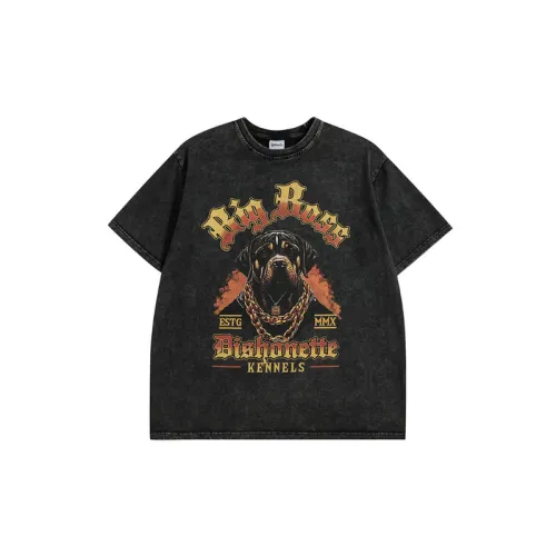 Retro Distressed Doberman Print T Shirt