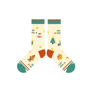 Cute Warm Polyester Cotton Mid Calf Sock