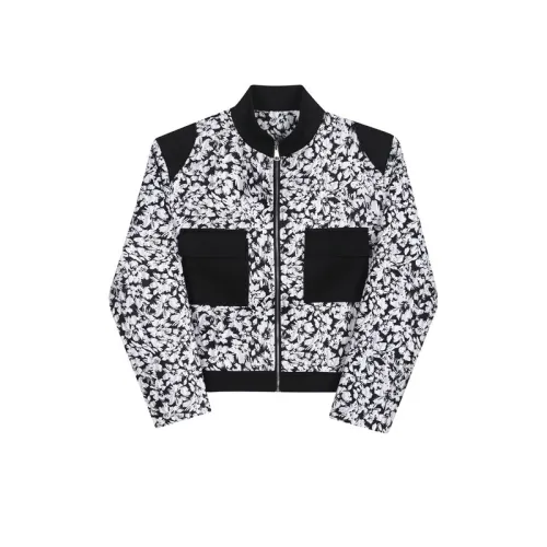 Casual Printing Shoulder Pad Jacket