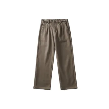 Simple Loose Blended Synthetic Fabrics Casual Pants