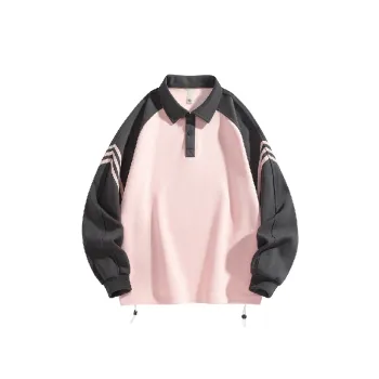 Casual Striped Polyester Sweatshirt