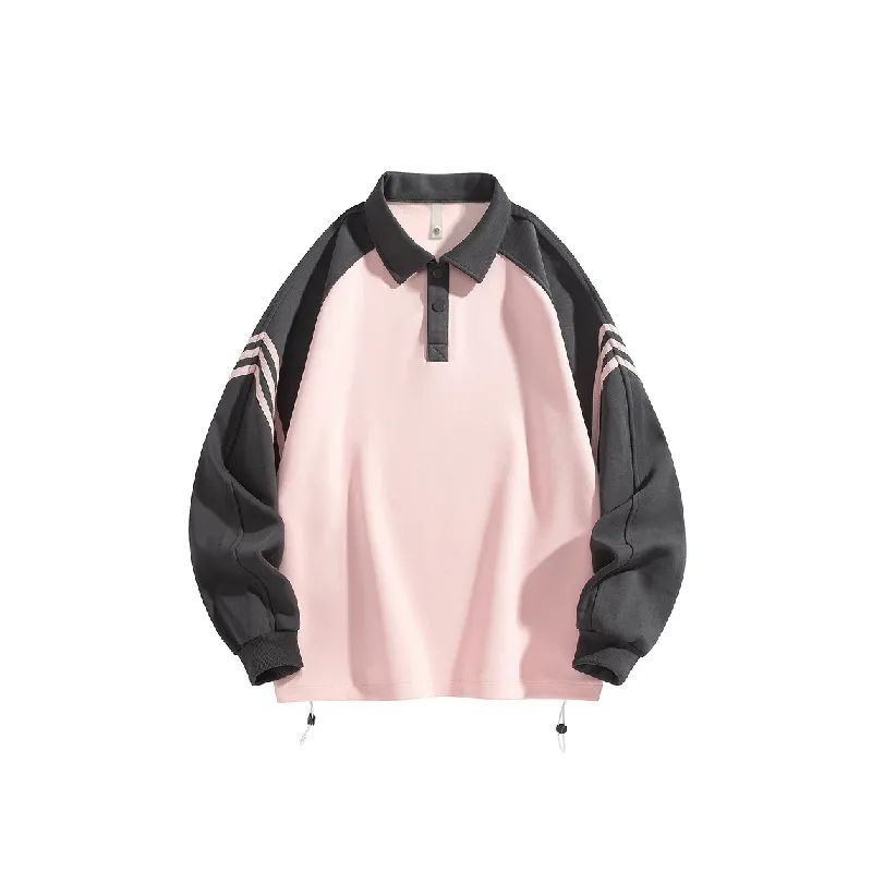 Casual Striped Polyester Sweatshirt-6