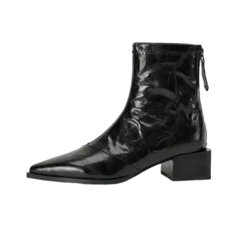 Elegant Zipper Ankle Boots