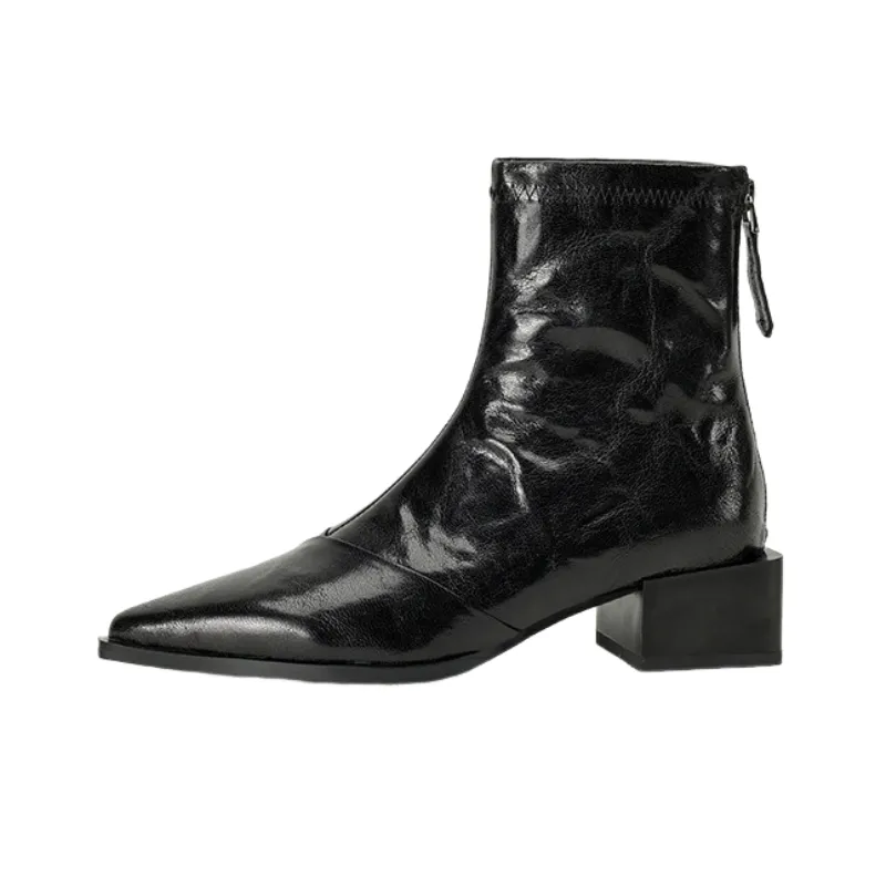 Elegant Zipper Ankle Boots-4