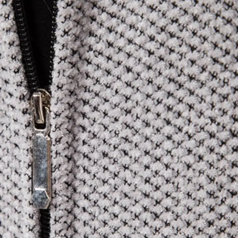 Simple Warm Blended Synthetic Fabrics Sweater-11
