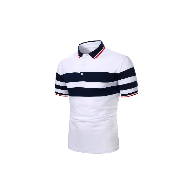 Simple Breathable Cotton Blended Fabric Polo-1