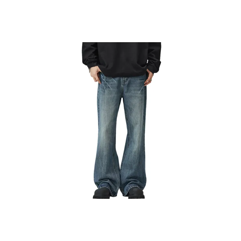 Retro Straight Leg Jeans-2