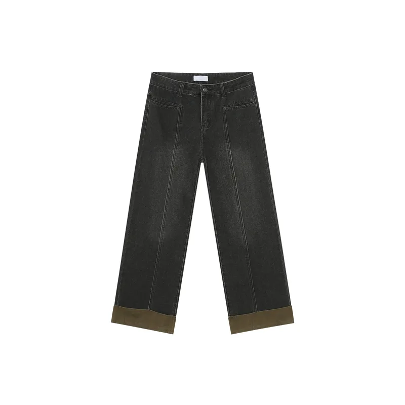 Fashionable Straight Leg Jeans Women-5