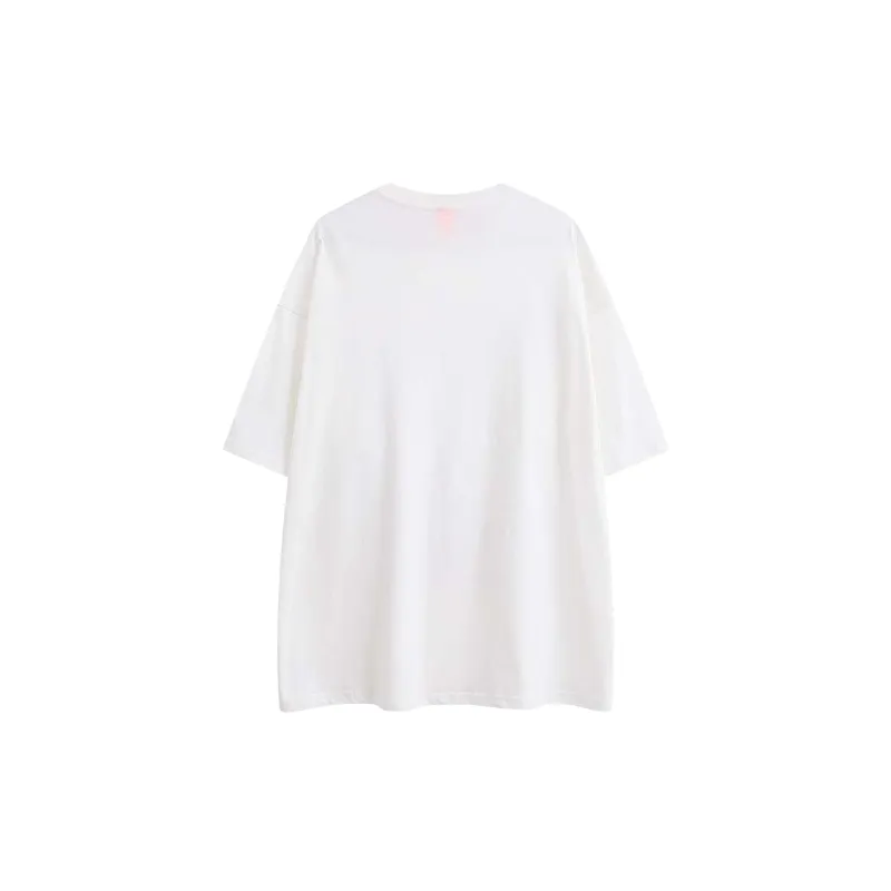 Casual Loose Cotton Blended Fabric T Shirt-5