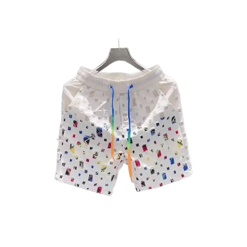 Printing Tide Loose Beach Pants-1