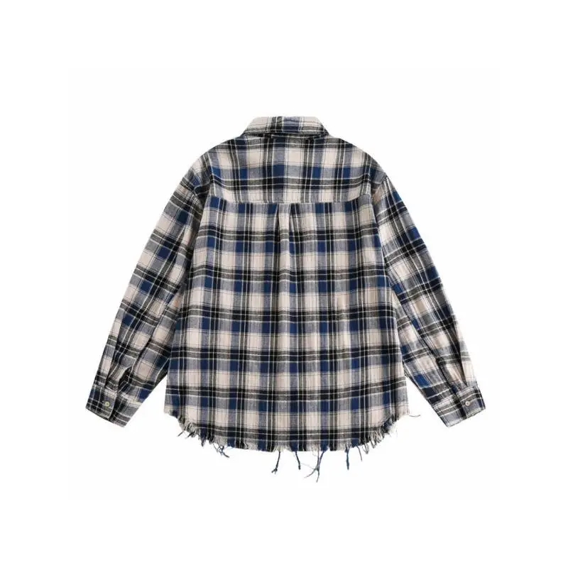 Street Loose Cotton Blended Fabric Shirt-1