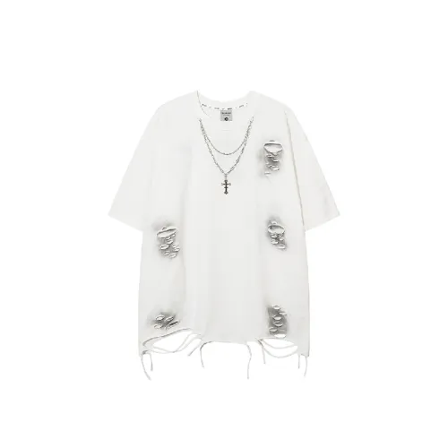 Fashion Street Cotton Blended Fabric T-Shirt Unisex