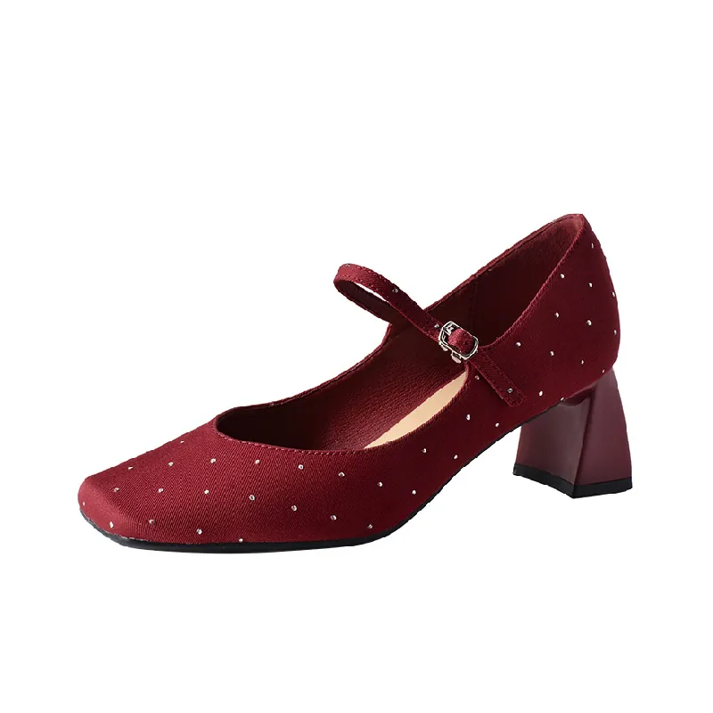 Elegant Rhinestone High Heels-0