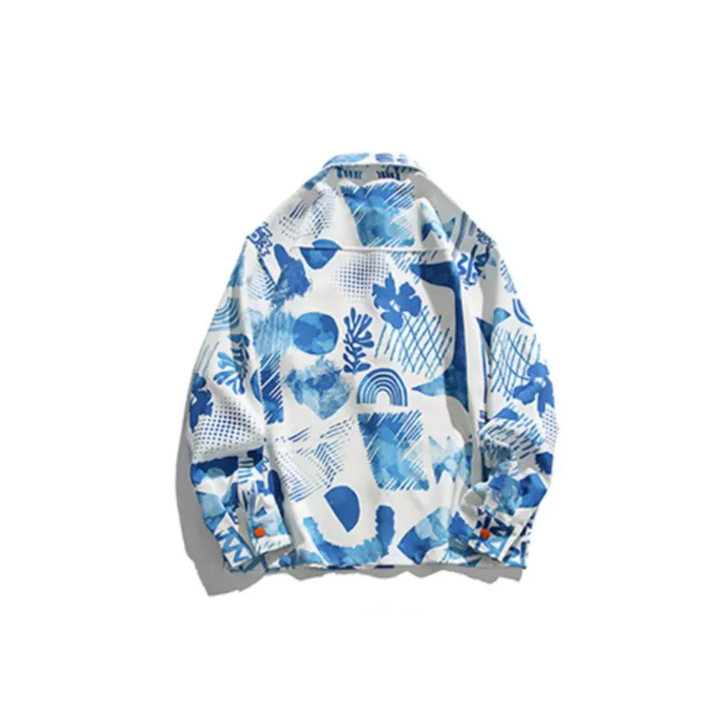 Ink Graffiti Contrast Color Shirt-1