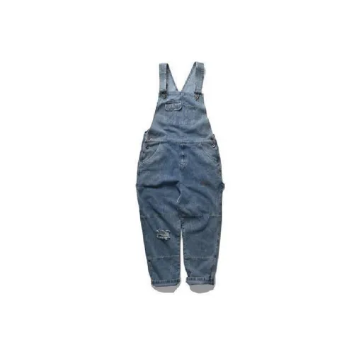 Retro Trendy Blended Synthetic Fabrics Overall
