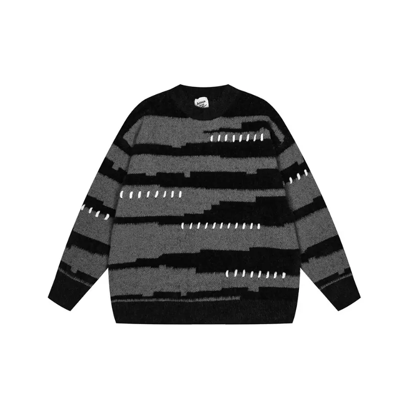 Retro Casual Loose Sweater-0