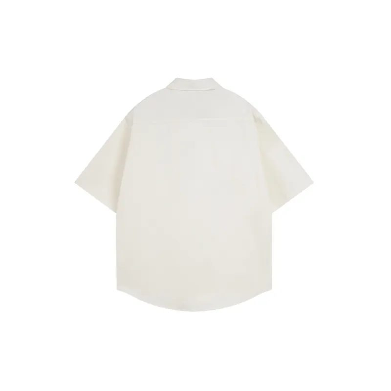 Trendy Letter Cotton Shirt-1