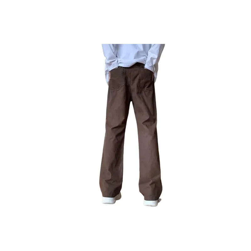 Fashionable Zipper Denim Cargo Pants-1
