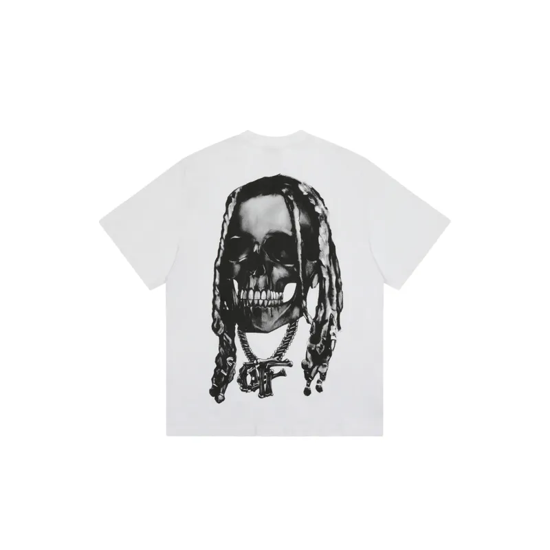Letters Printed Short Sleeved T Shirt-3