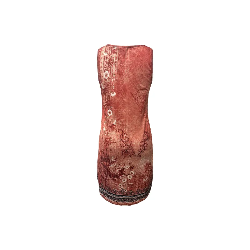 Fashionable Floral Polyester Dress Women-1