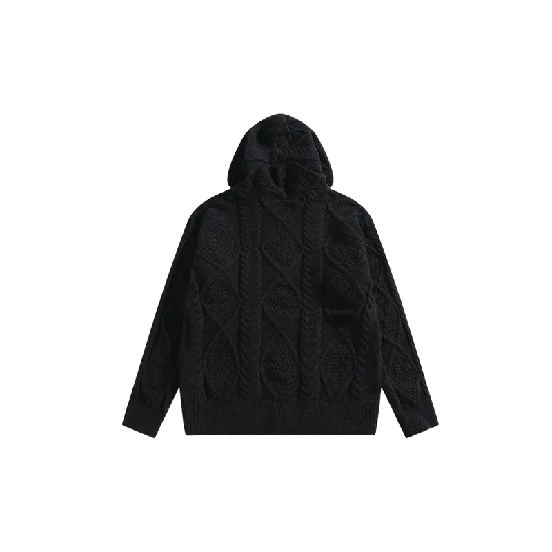 Retro Loose Zipper Sweater-3