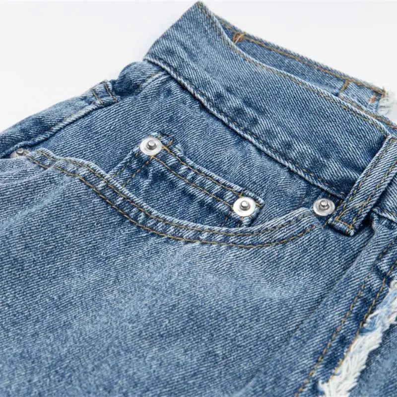 Casual Straight Leg Jeans-5