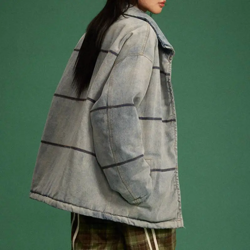 Basics Ombre Polyester Quilted Jacket-3