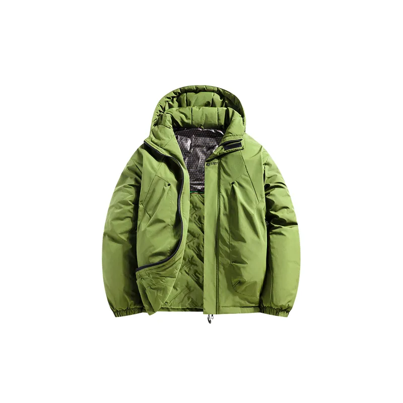 Simple Water Resistant Blended Synthetic Fabrics Jacket-0