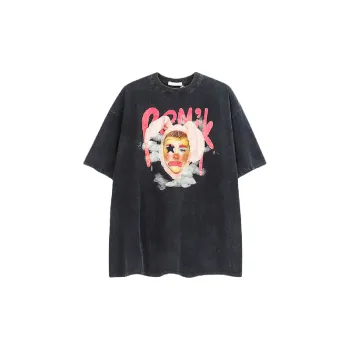 Simple Washed Cotton T Shirt