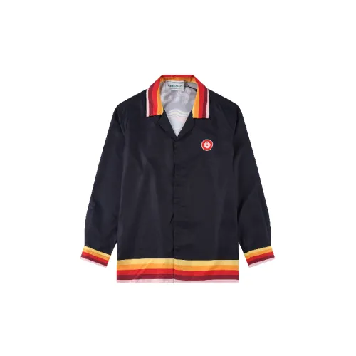 Casual Letter Four Way Stretch Fabric Shirt