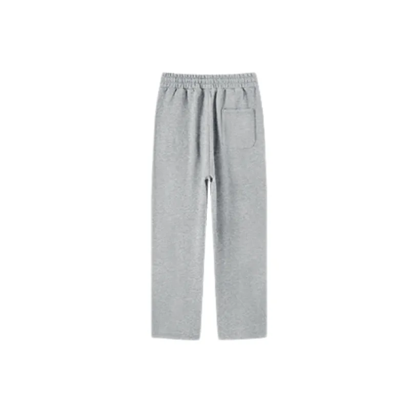 Casual Plain Fleece Sports Pants-1