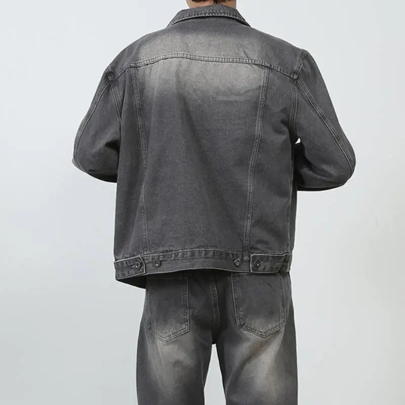 Fashionable Loose Cotton Blended Fabric Jacket-2