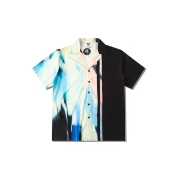 Trendy Light Digital Printing Short Sleeved Shirt