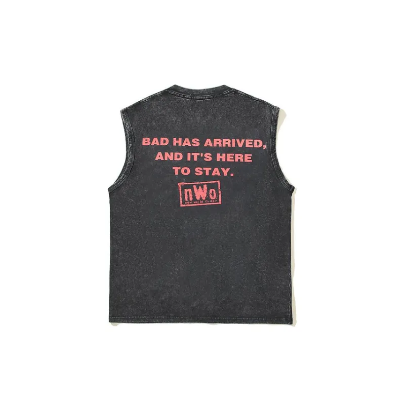 Trendy Vintage Graffiti Vest-1