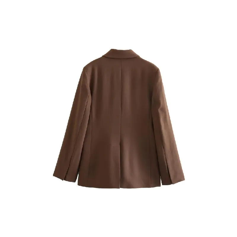 Retro Fashion Polyester Business Suit Women-1