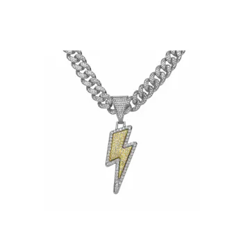 Lightning Diamond Pendant Necklace