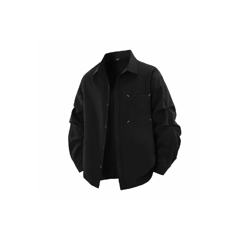 Simple Casual Polyester Jacket-4