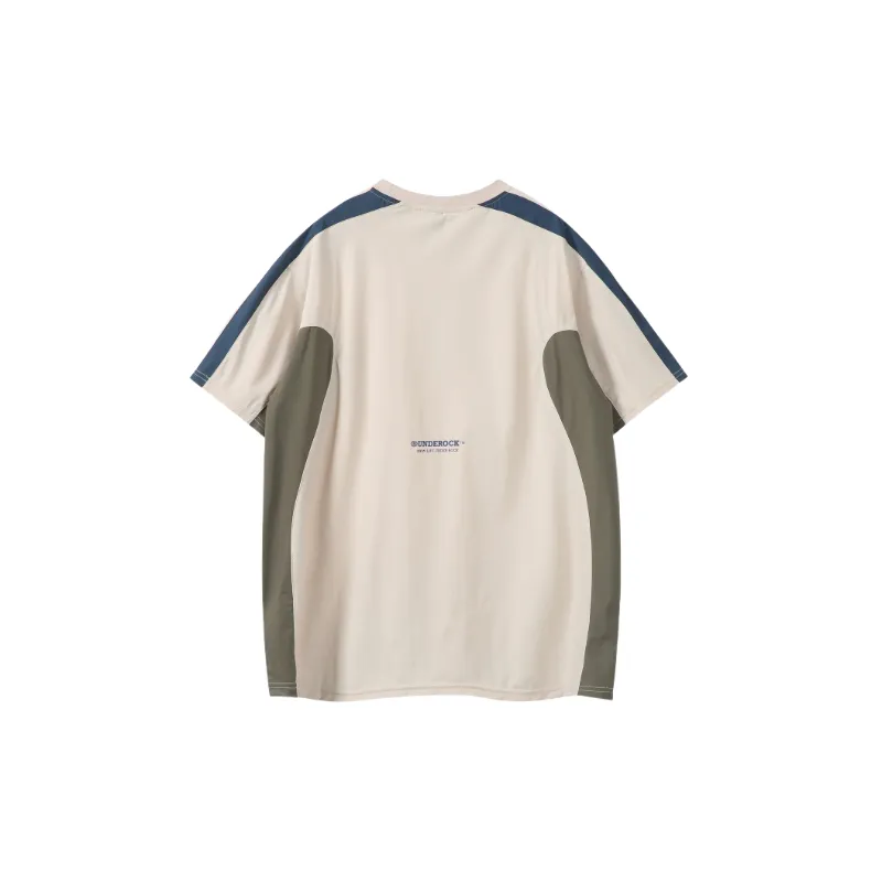 Sporty Retro Nylon T Shirt Unisex-5