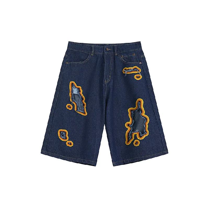 Street Fashion Denim Shorts-0
