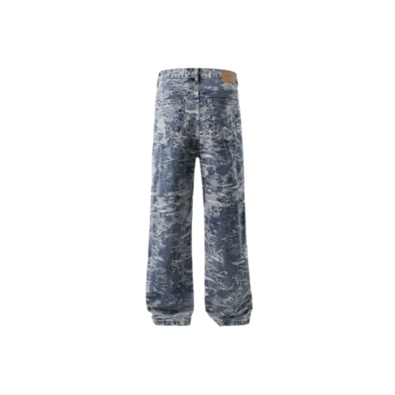 Casual Straight Leg Jeans-1