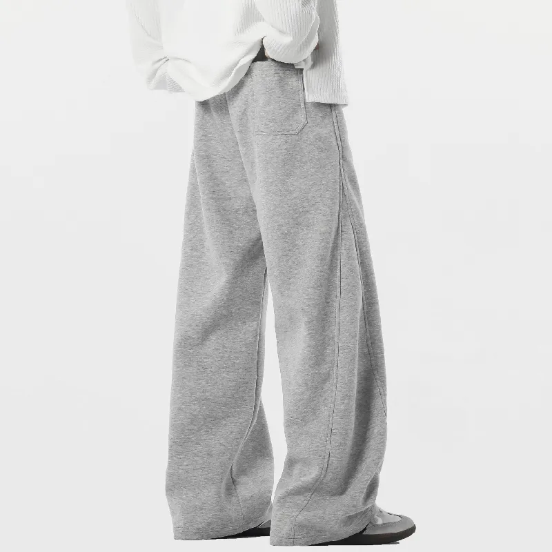 Fashionable Wide Leg Polyester Casual Pants-5
