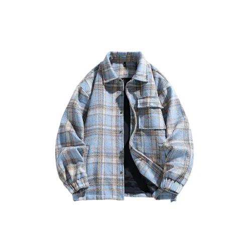 Retro Plaid Woolen Fabric Jacket
